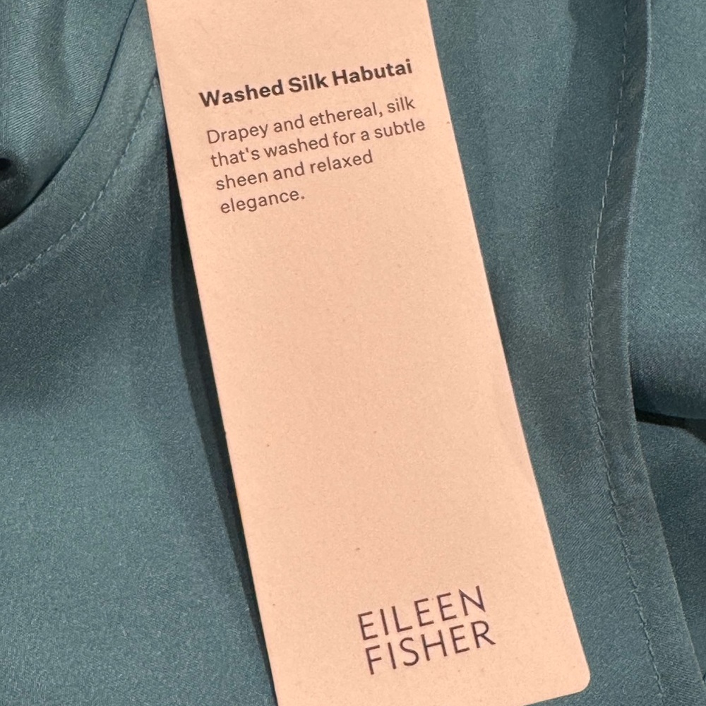 Eileen Fisher Women’s‎ Washed Silk Tiered Dress River Size XL NEW/NWT - Picture 8 of 10